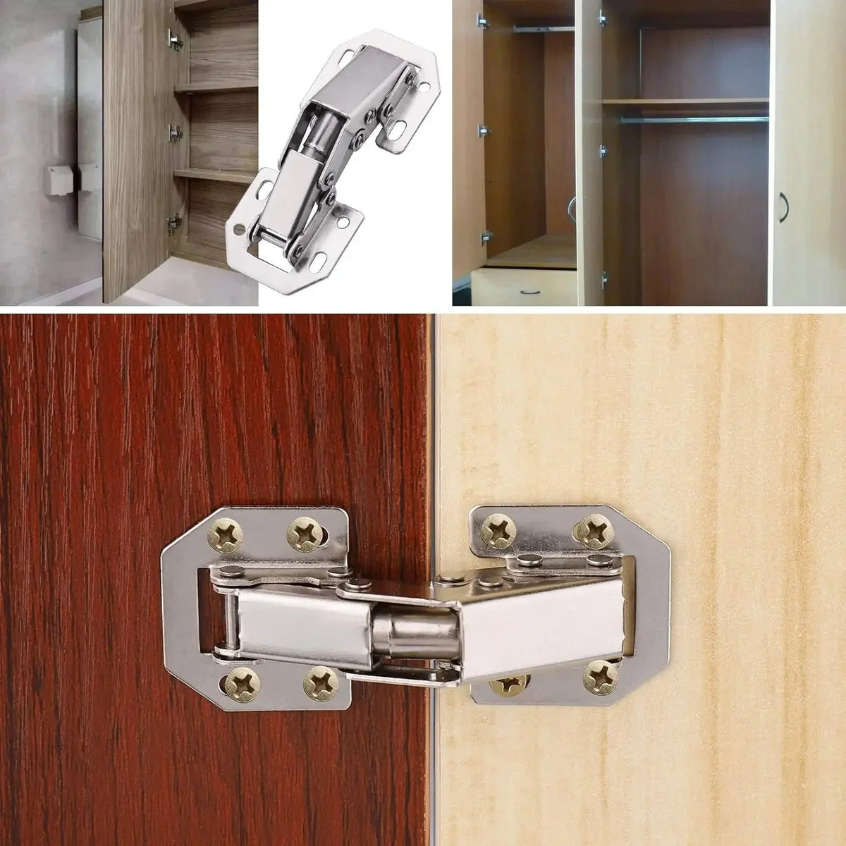 Cabinet Hinges Hydraulic Soft-Close Satin Nickel