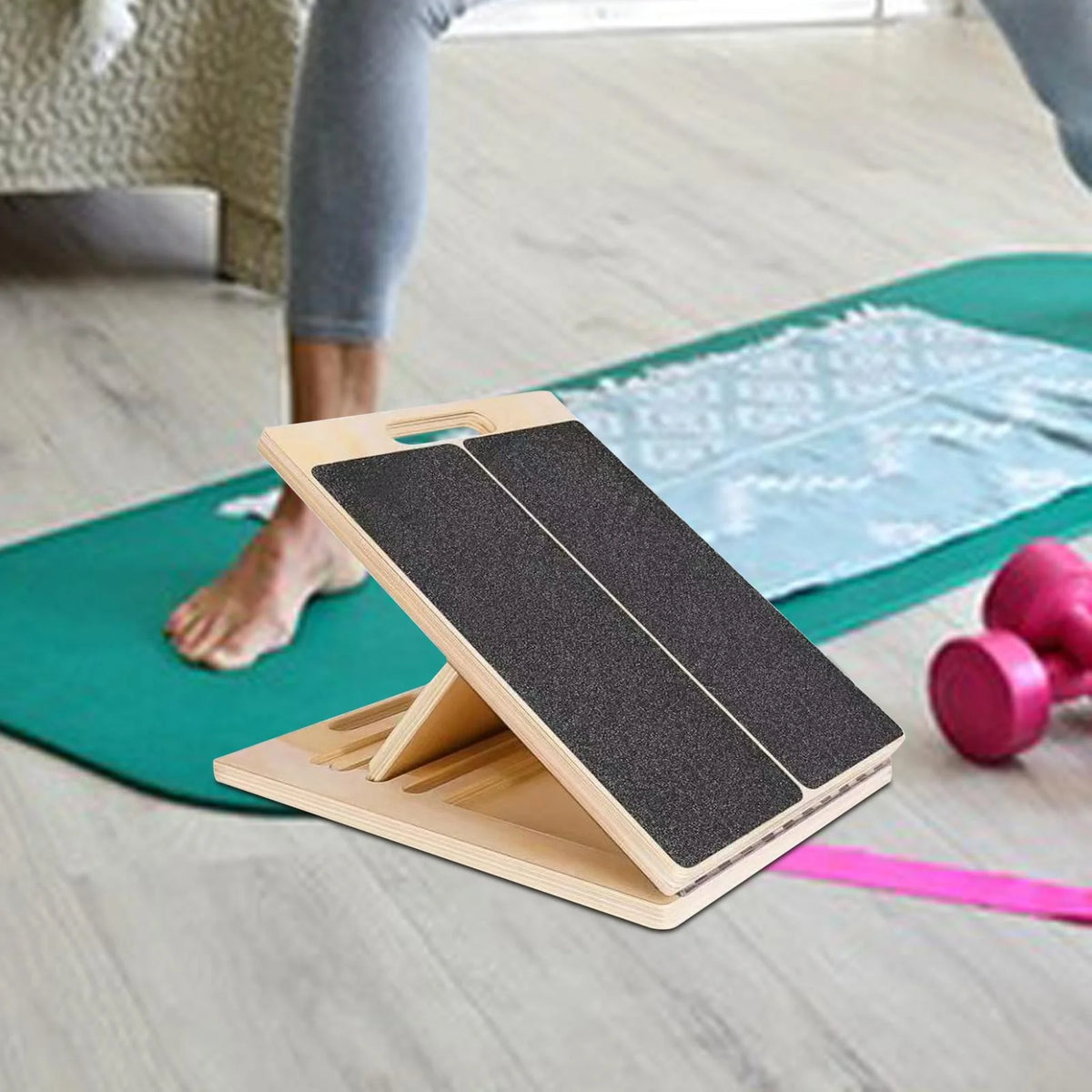 Calf Stretch Board Adjustable Angles Textured Non-Slip