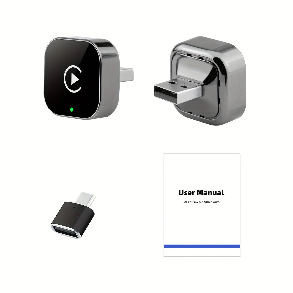 Car Adapter Wireless Plug & Play Auto Pairing