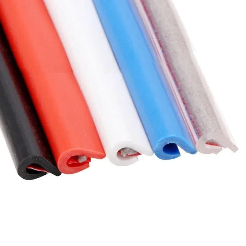 Car Door Edge Protector Trim-To-Fit Weather-Resistant Tool-Free Installation
