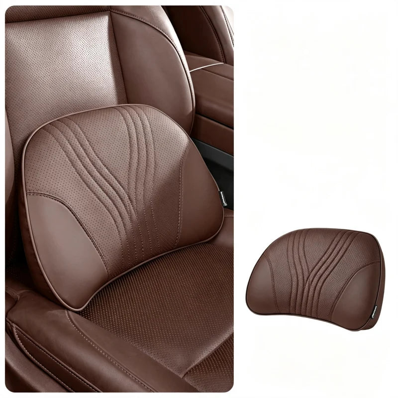 Car Neck Pillow Ergonomic Contour Adjustable Strap