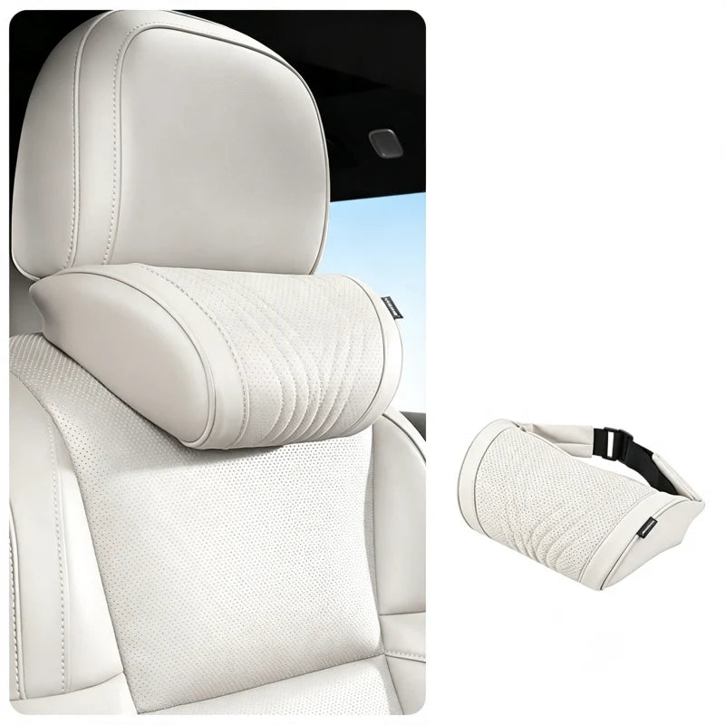 Car Neck Pillow Ergonomic Contour Adjustable Strap