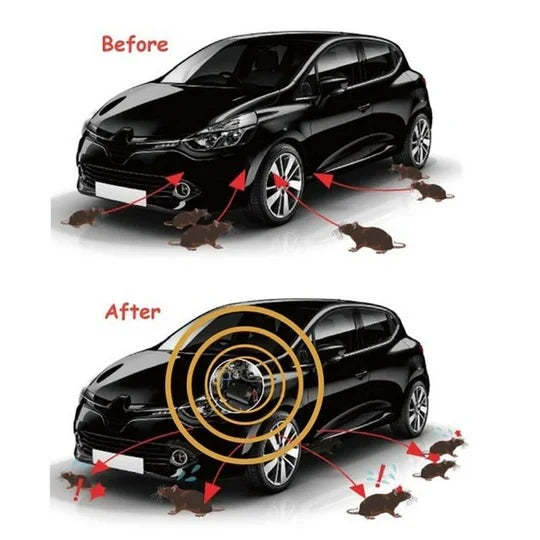 Car Rodent Repeller Ultrasonic 12V Easy Install