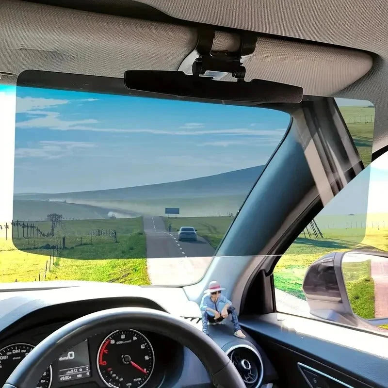 Car Sun Visor Extender Polarized Lens 180° Adjustable Clip-On Attachment