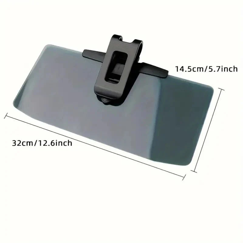 Car Sun Visor Extender Polarized Lens 180° Adjustable Clip-On Attachment