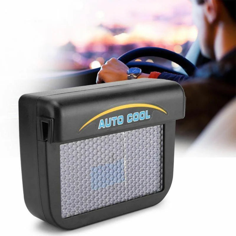 Car Window Vent Fan Solar-Powered Dual Airflow