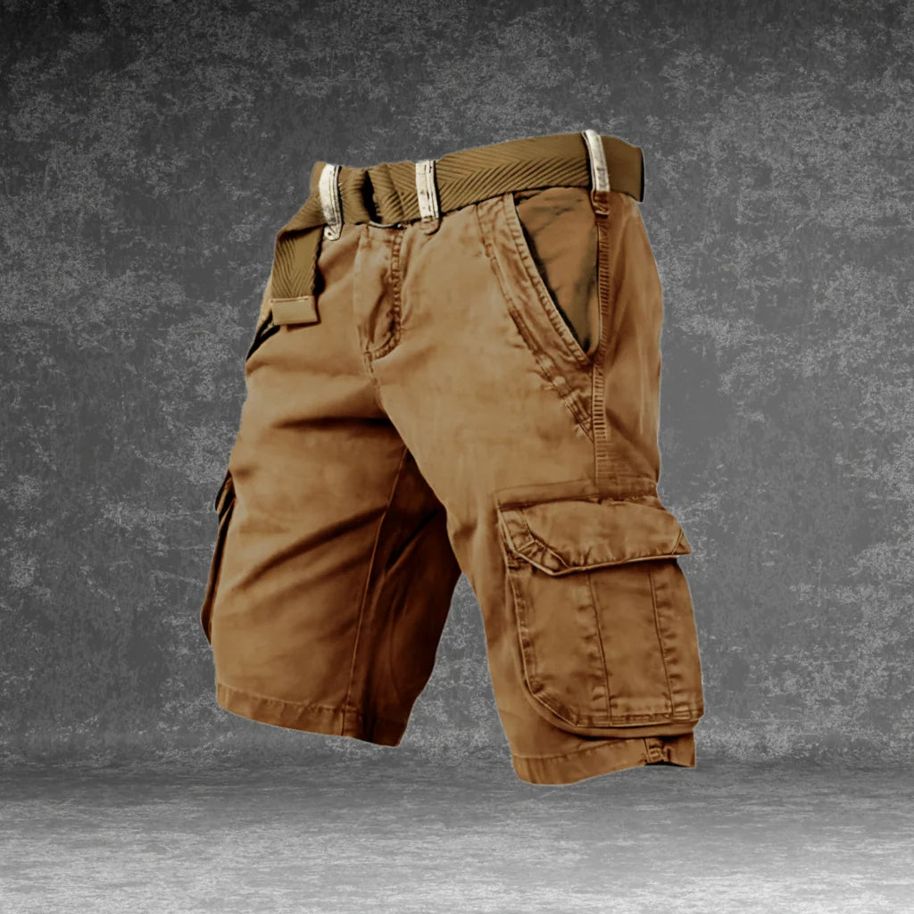Cargo Shorts Lightweight Breathable Polyester Multiple Pockets