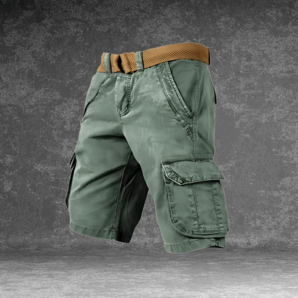 Cargo Shorts Lightweight Breathable Polyester Multiple Pockets