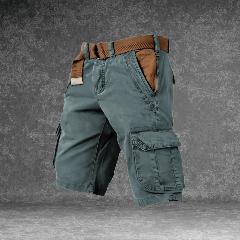 Cargo Shorts Lightweight Breathable Polyester Multiple Pockets