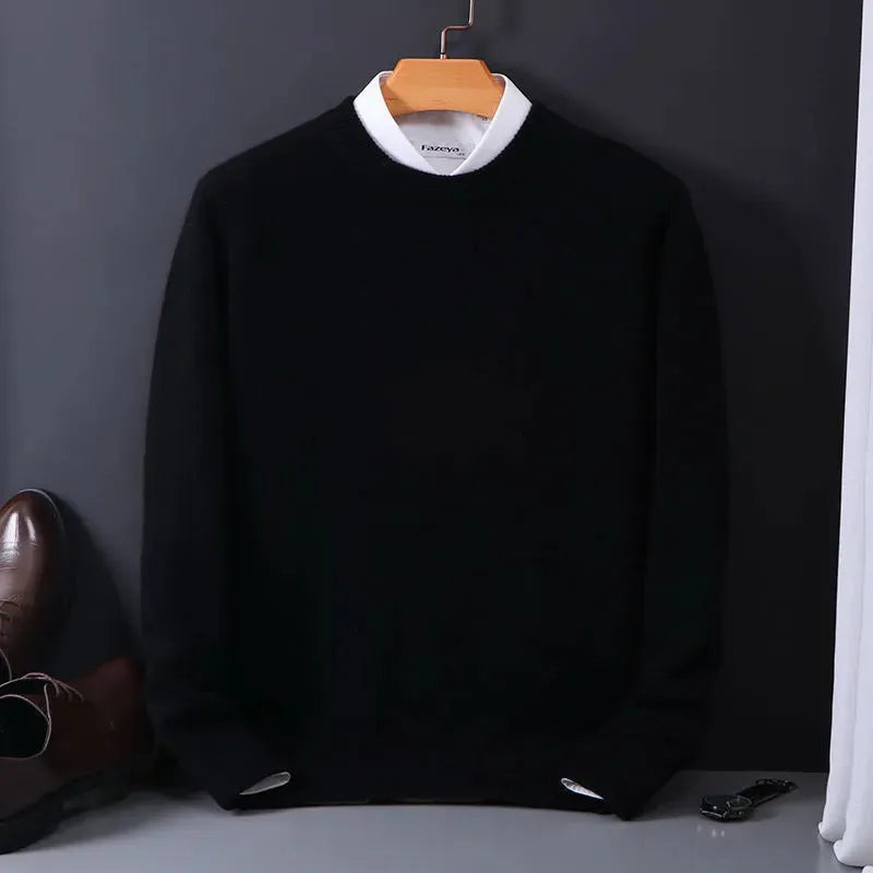Cashmere Sweater Crew Neck Straight Cut Lightweight
