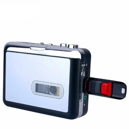Cassette Tape Converter Real-Time MP3 Digitization USB & Battery Powered