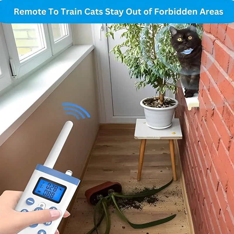 Cat Training Collar Meow Detection Rechargeable 20-Day Battery