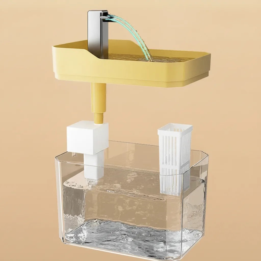 Cat Water Fountain Flowing Faucet 1.5L Capacity Quiet Pump