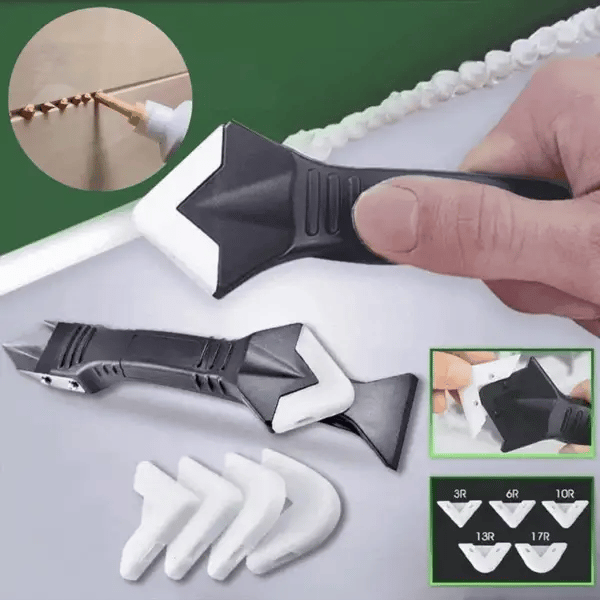 Caulk Removal Tool Stainless Steel Scraper Adjustable Finishing Blade