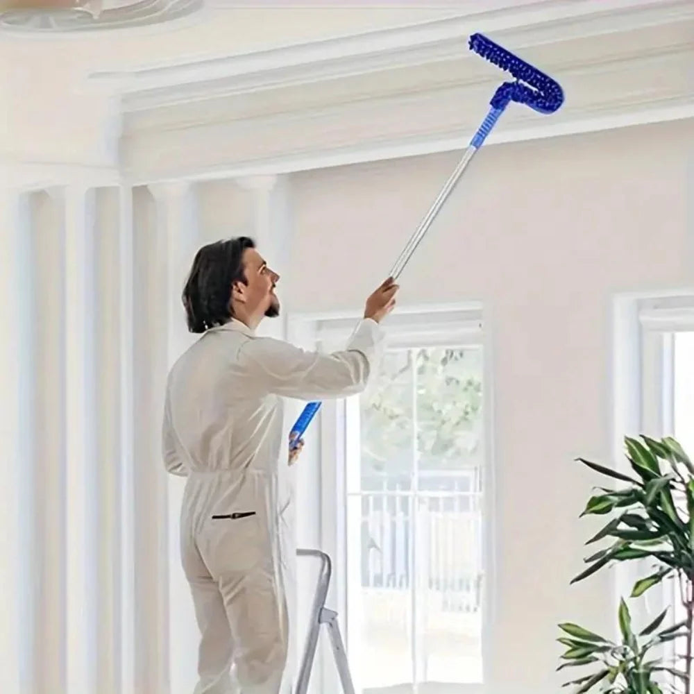 Ceiling Fan Duster Extendable Aluminum Pole Bendable Microfiber Head