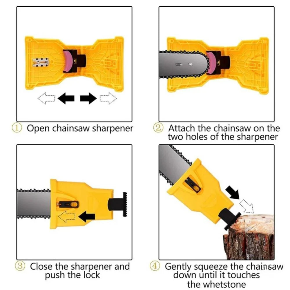 Chainsaw Chain Sharpener Stone Attachment Fits 14–20 Inch Bars