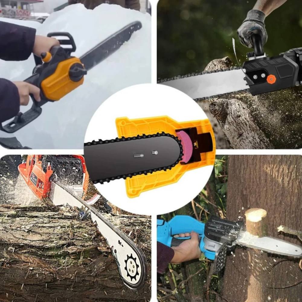 Chainsaw Chain Sharpener Stone Attachment Fits 14–20 Inch Bars