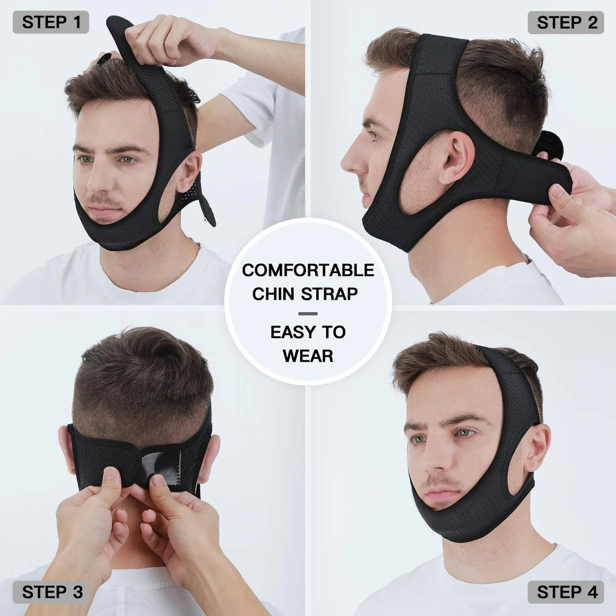 Chin Strap Adjustable Fit Breathable & Discreet