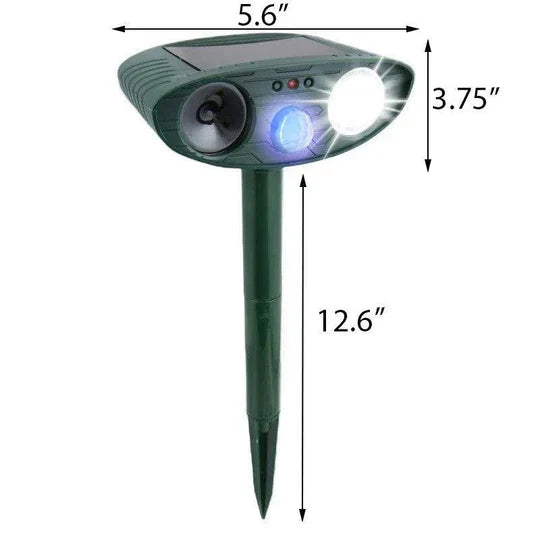 Chipmunk Repeller Solar Ultrasonic Motion-Activated