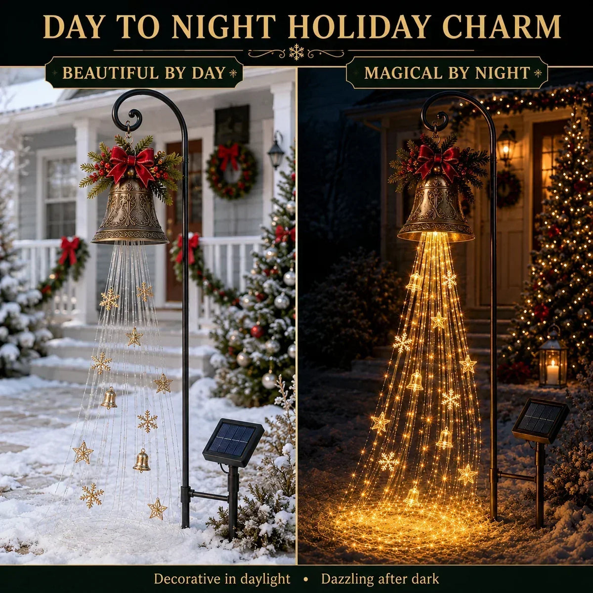 Christmas Garden Light Stake Animated LED Effects Staked Installation