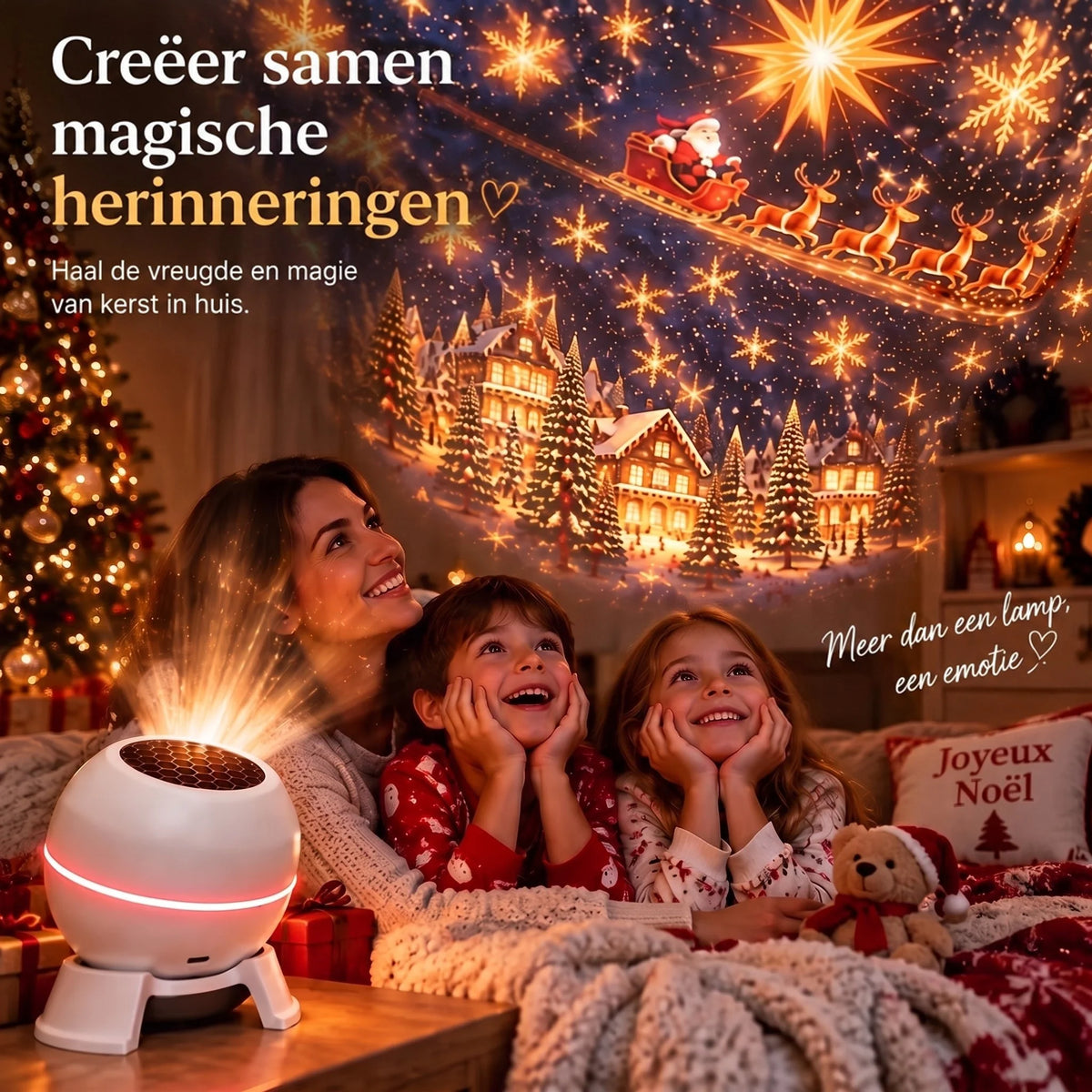 Christmas Light Projector Animated Patterns USB Powered Indoor Use