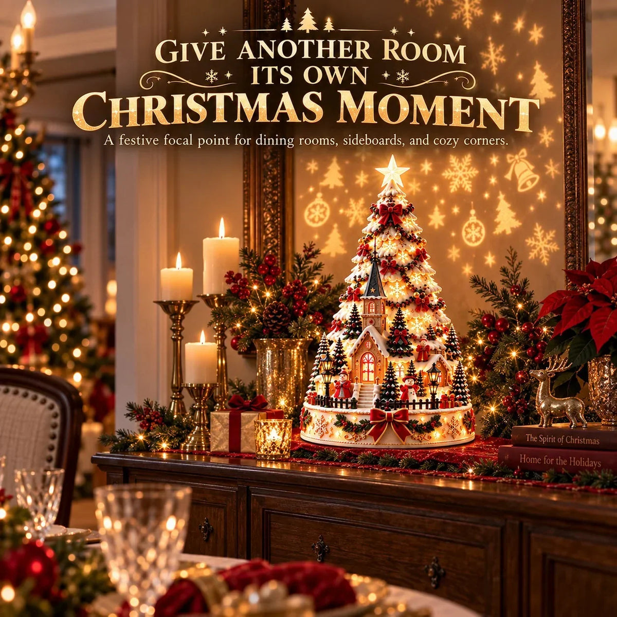 Christmas Village Illuminated Wall & Ceiling Projection