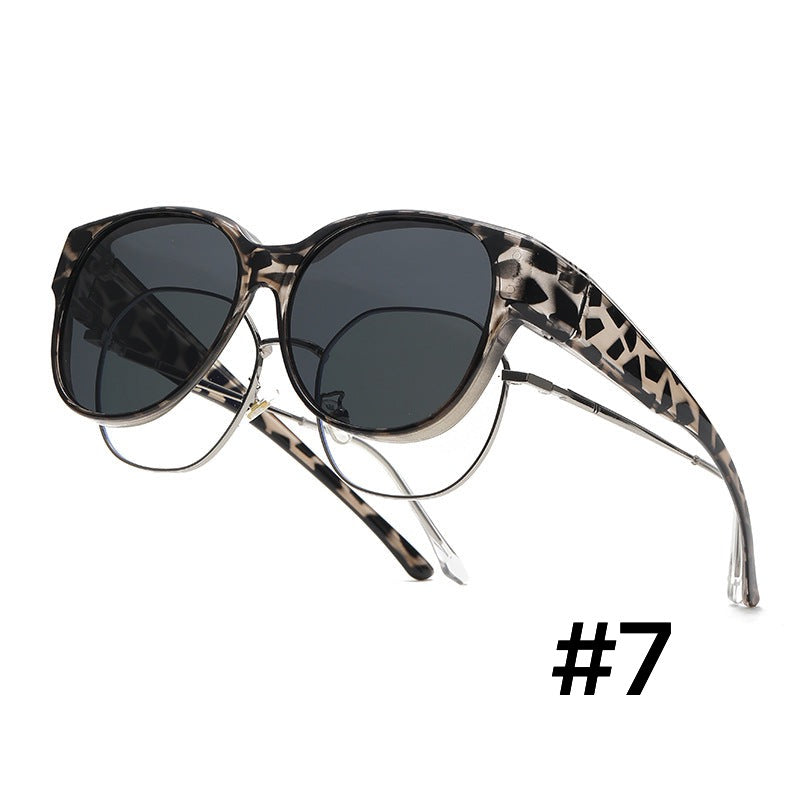 Clip-Over Sunglasses Polarized UV Protection Fits Over Glasses