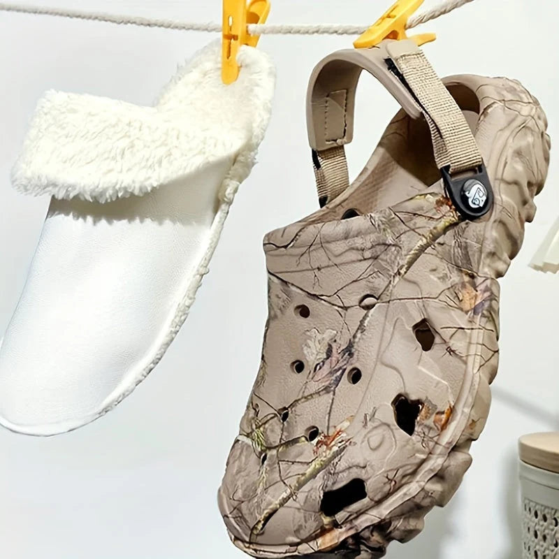 Clogs Fleece-Lined Slip-On & Non-Slip