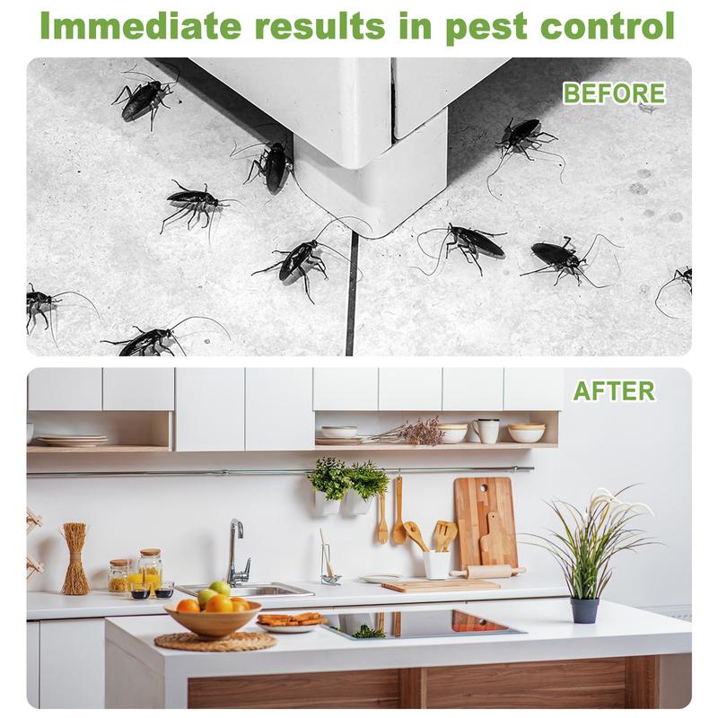 Cockroach Bait Stations Stick-On Adhesive Low Odor 12 Pack