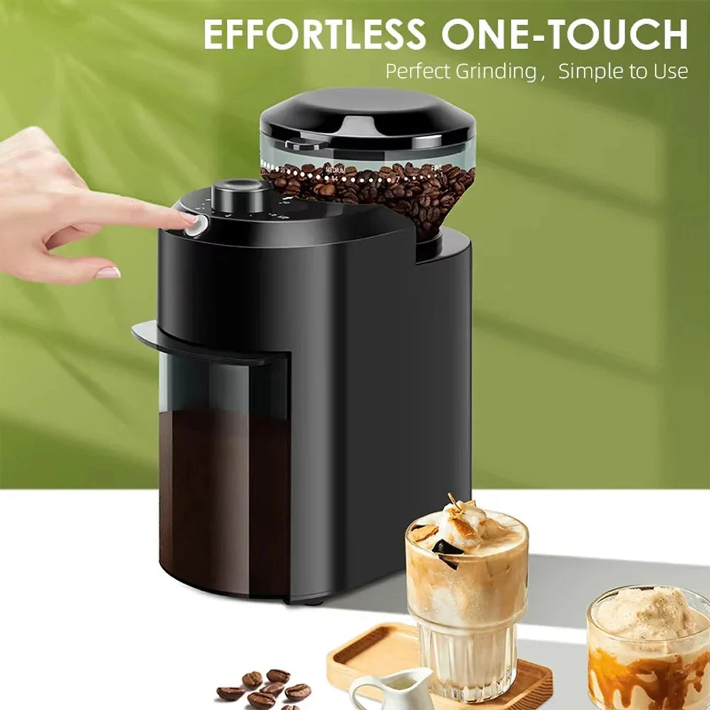 Coffee Grinder Adjustable Burr 28 Grind Settings Quiet Operation
