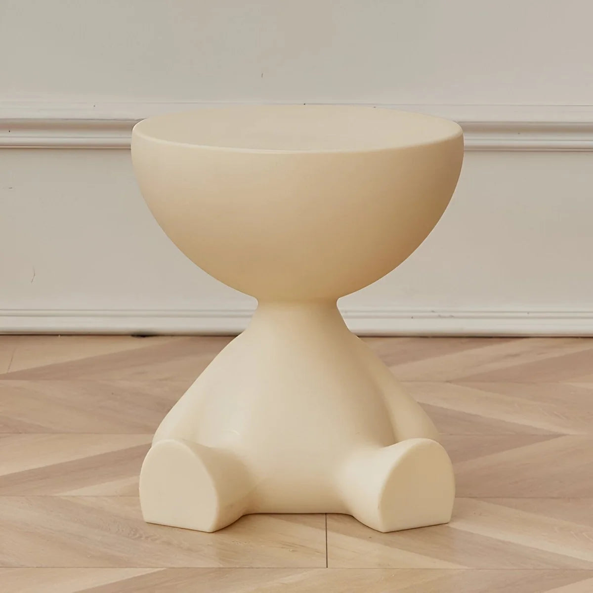 Coffee Table Round Plastic Space-Saving Lightweight-Durable