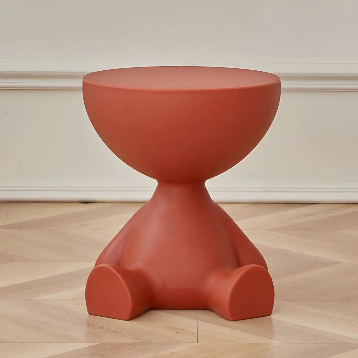 Coffee Table Round Plastic Space-Saving Lightweight-Durable