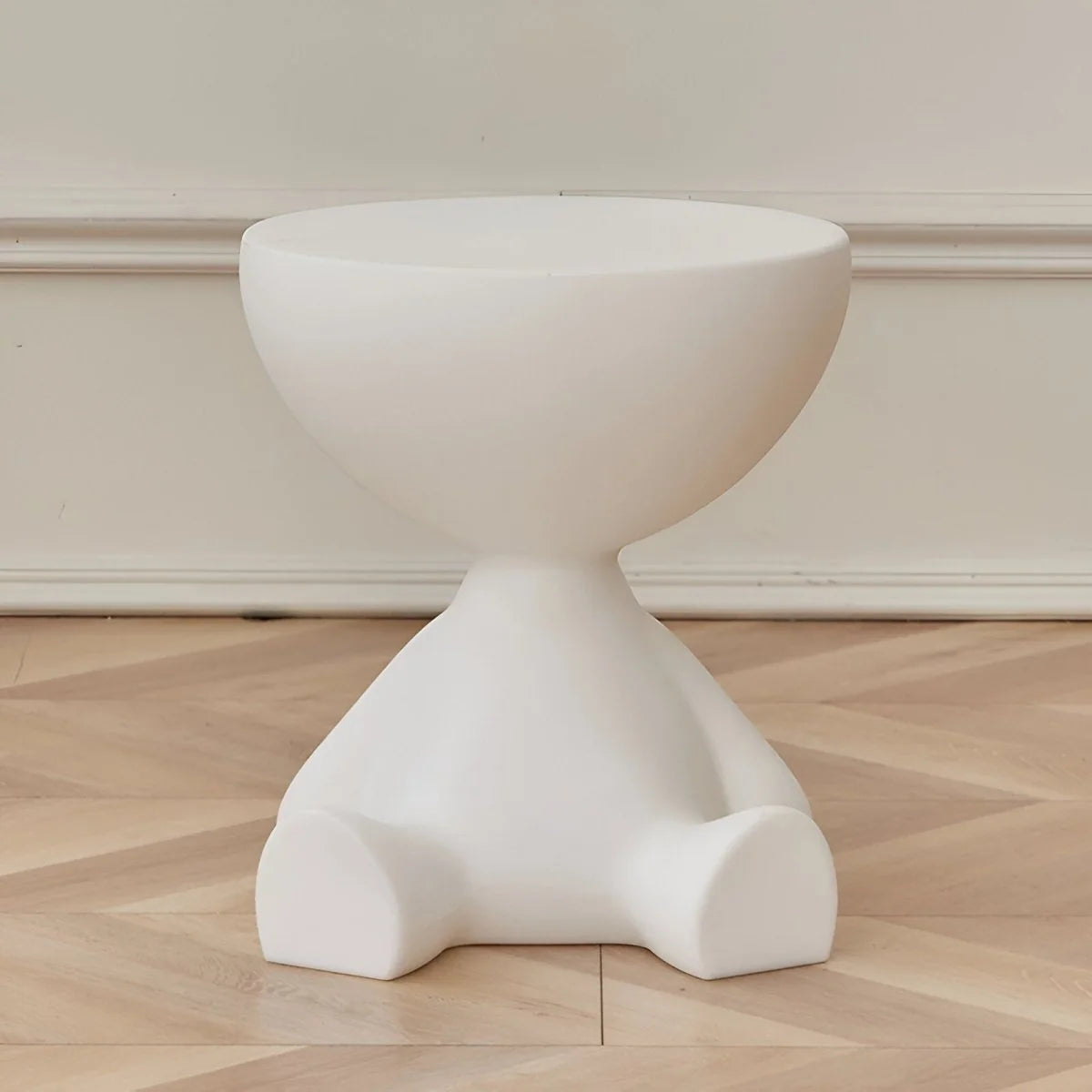 Coffee Table Round Plastic Space-Saving Lightweight-Durable