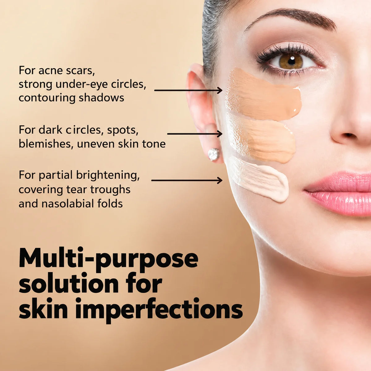 Concealer Stick Creamy Full Coverage Matte Finish