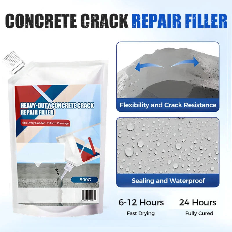 Concrete Crack Filler Precision Applicator & Deep Fill Formula
