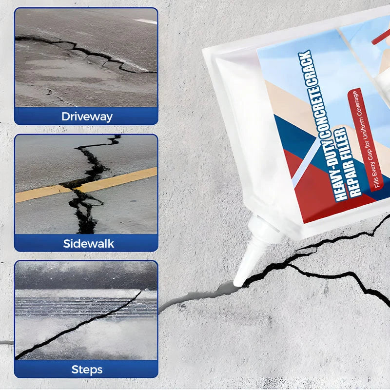 Concrete Crack Filler Precision Applicator & Deep Fill Formula