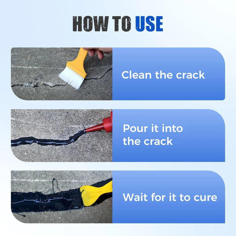 Concrete Crack Filler Precision Applicator & Deep Fill Formula