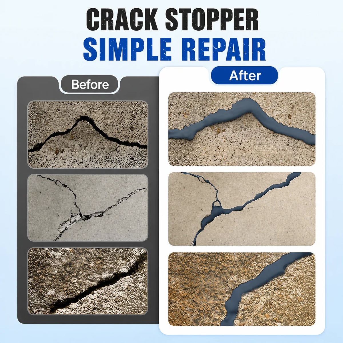 Concrete Crack Sealant Waterproof & Flexible UV-Resistant