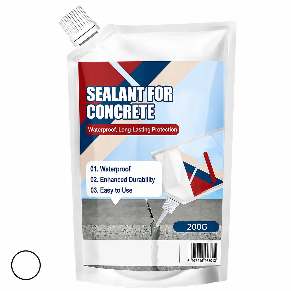Concrete & Masonry Crack Sealant Waterproof Flows Into Cracks
