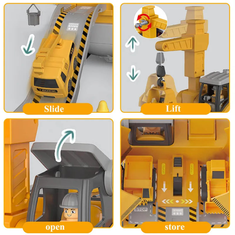 Construction Vehicle Toy Take-Apart Screwdriver & Figure