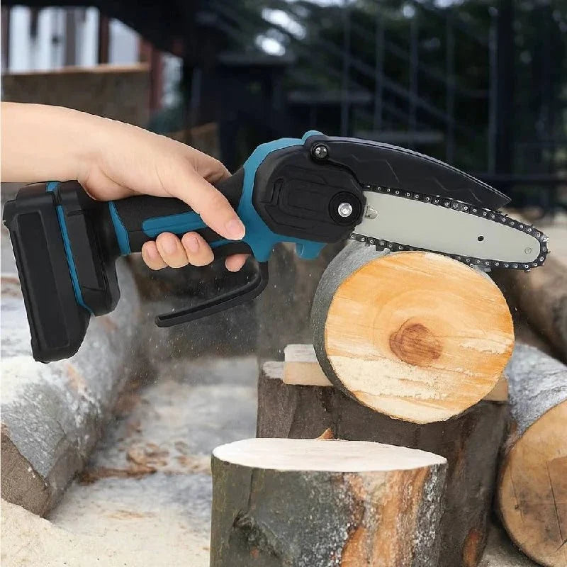 Cordless Electric Chainsaw Lightweight 30-Minute Runtime 1000W Motor