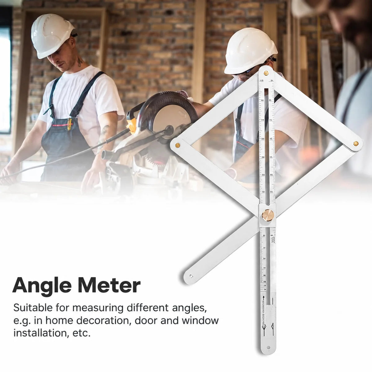 Corner Angle Gauge Stainless Steel Secure Locking 10°-170° Scale