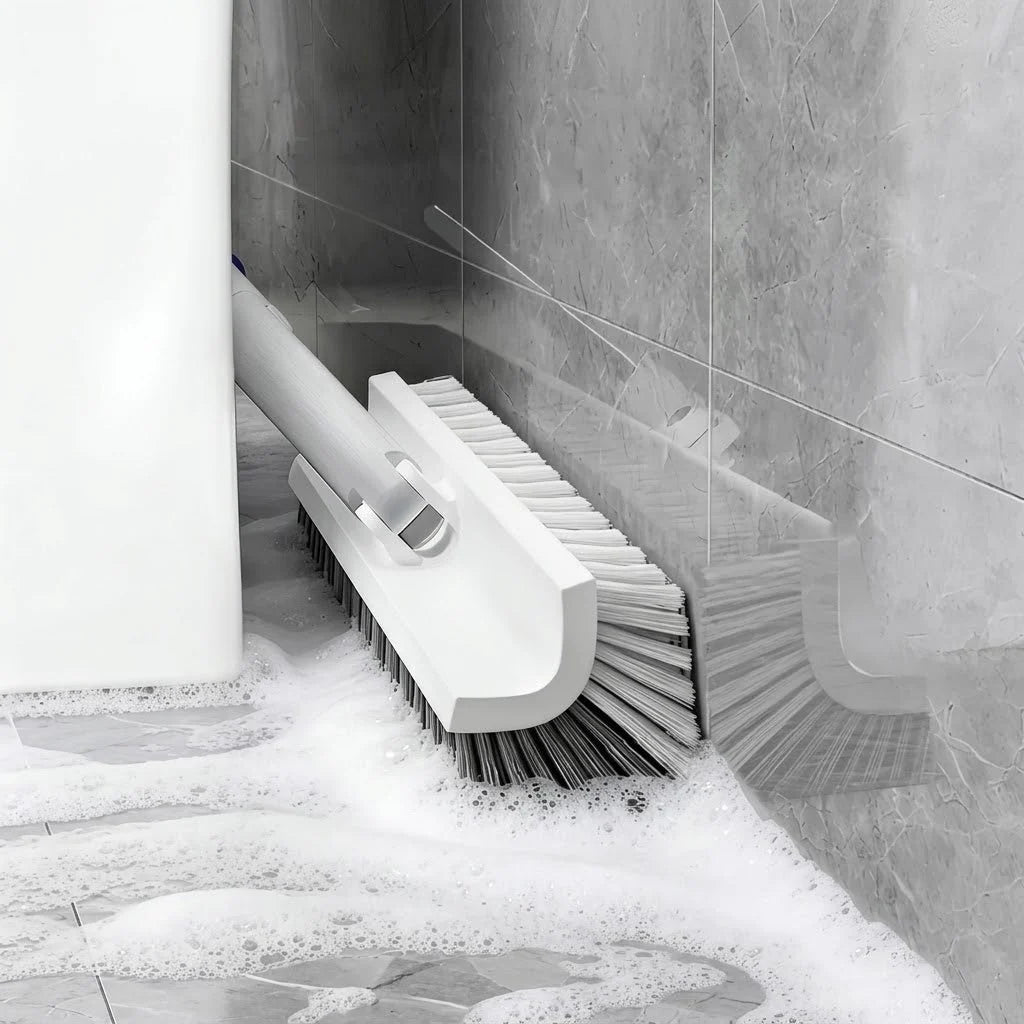 Corner Cleaning Brush 180 Degree Rotating Head Non-Slip Handle