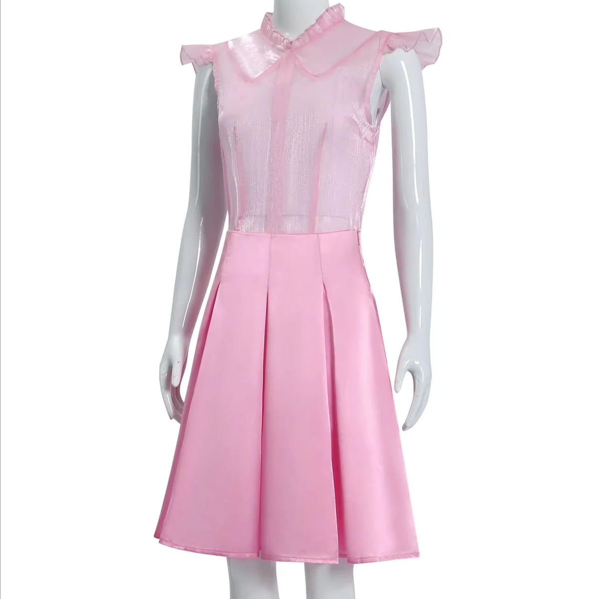 Cosplay Dress Fitted Bodice Layered Skirt & Sparkling Accents