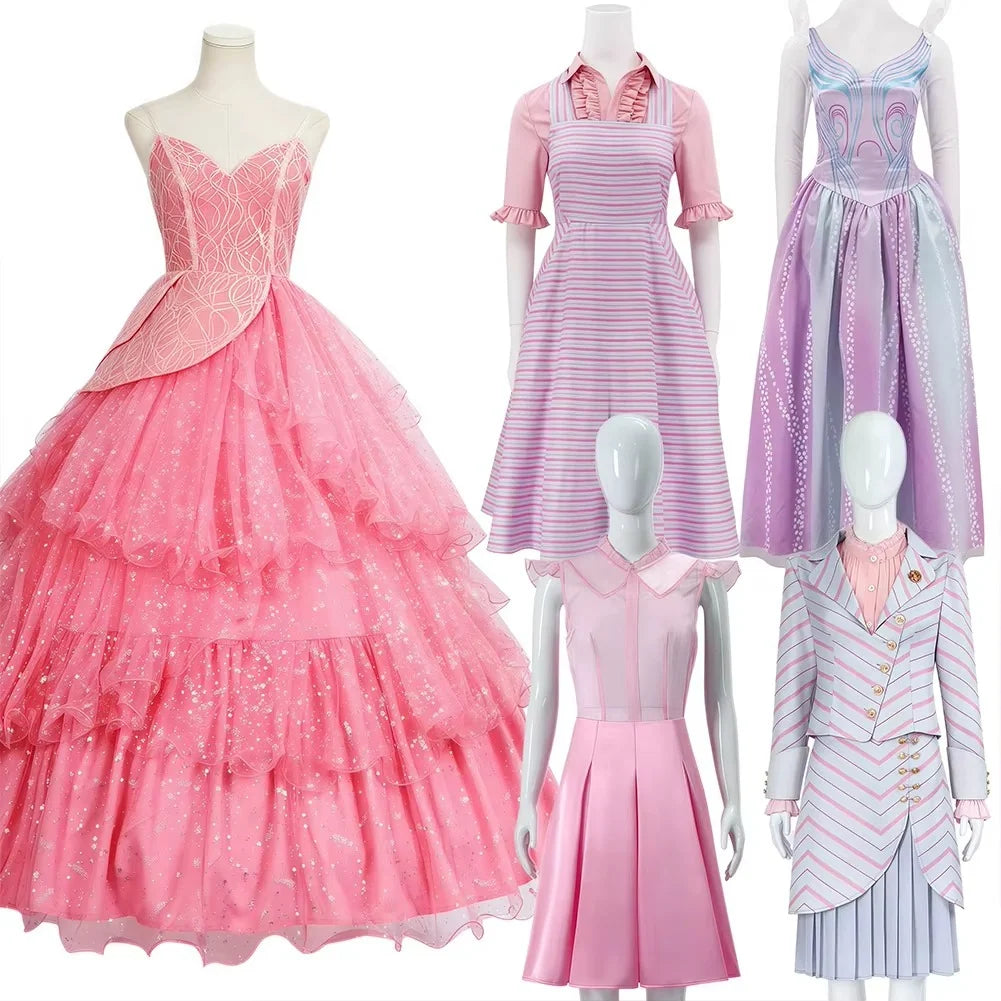 Cosplay Dress Fitted Bodice Layered Skirt & Sparkling Accents