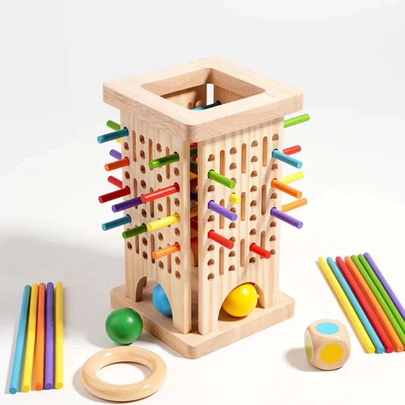 Counting Sticks Set Wooden Colorful Number Learning