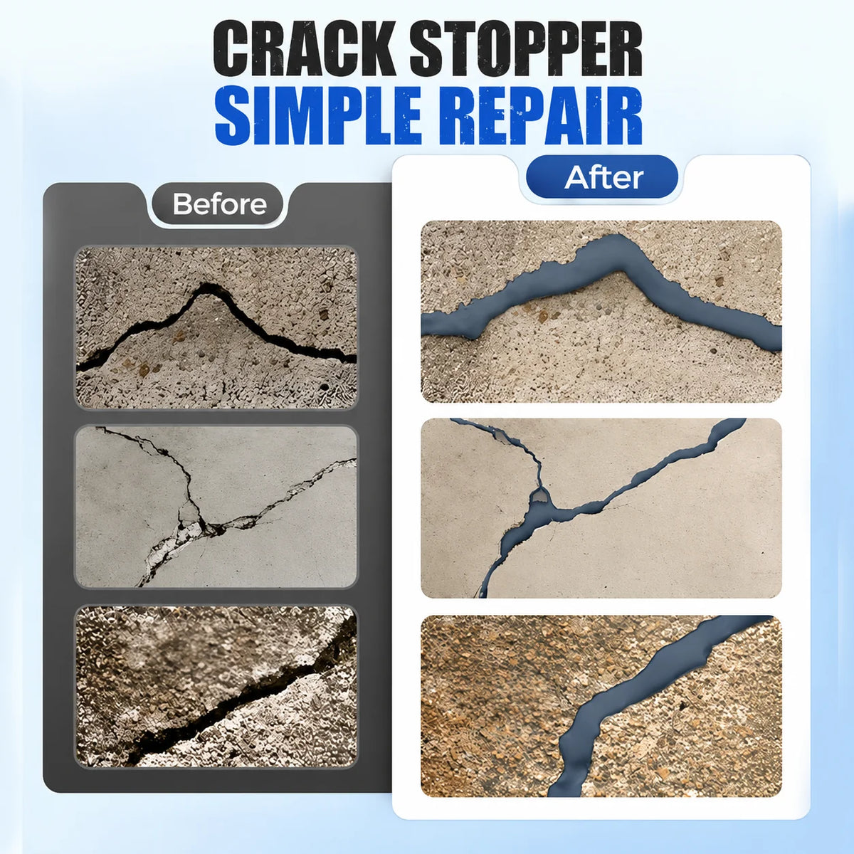 Crack Sealant Fills Fine Cracks Water-Repellent