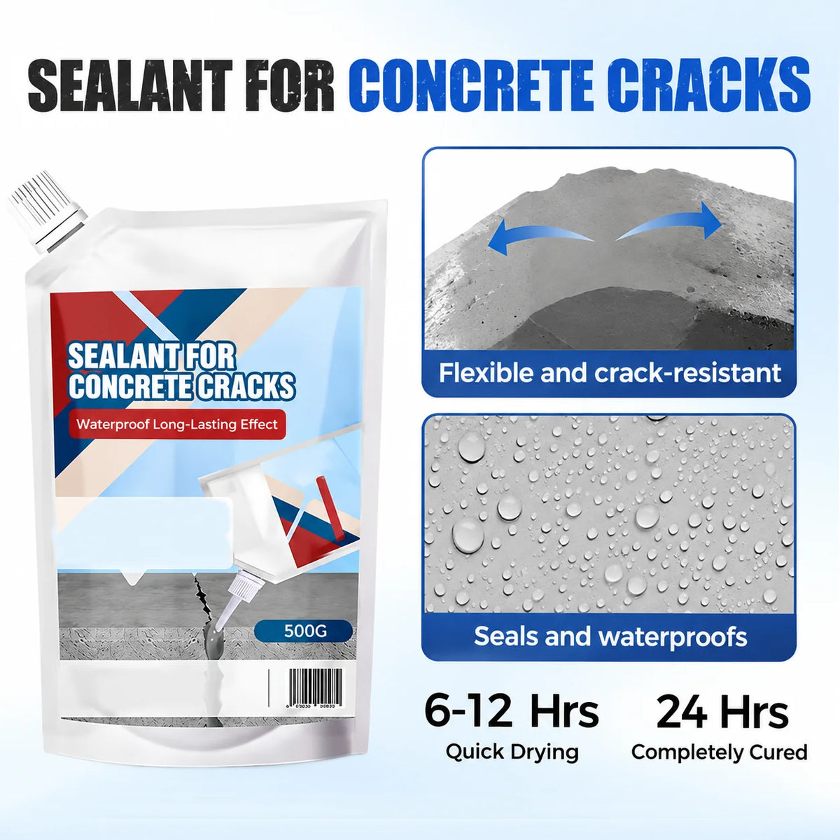 Crack Sealant Fills Fine Cracks Water-Repellent