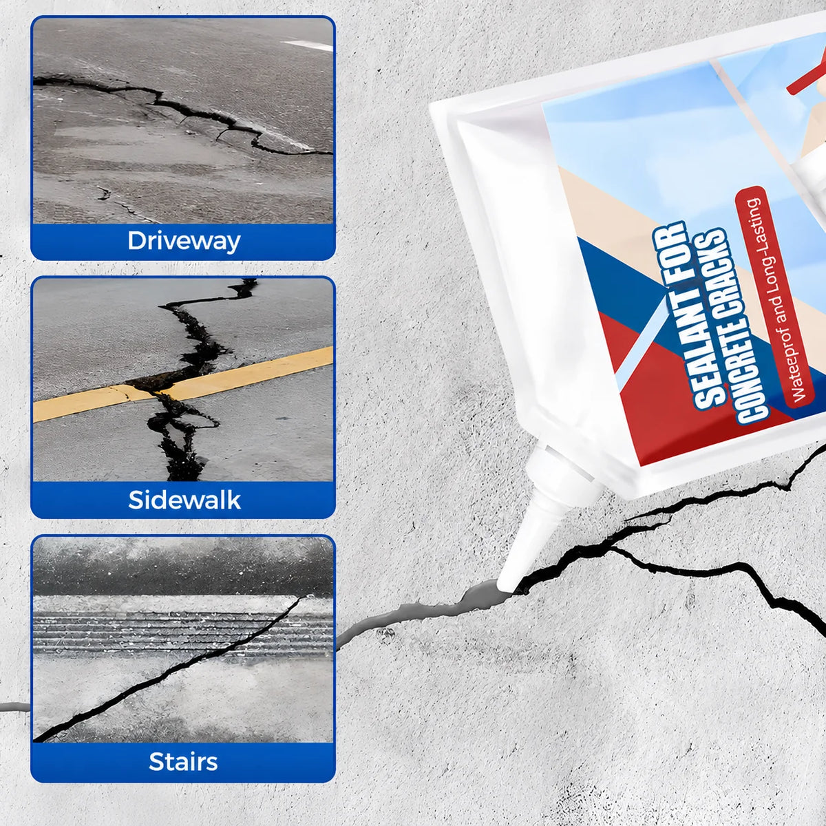 Crack Sealant Fills Fine Cracks Water-Repellent