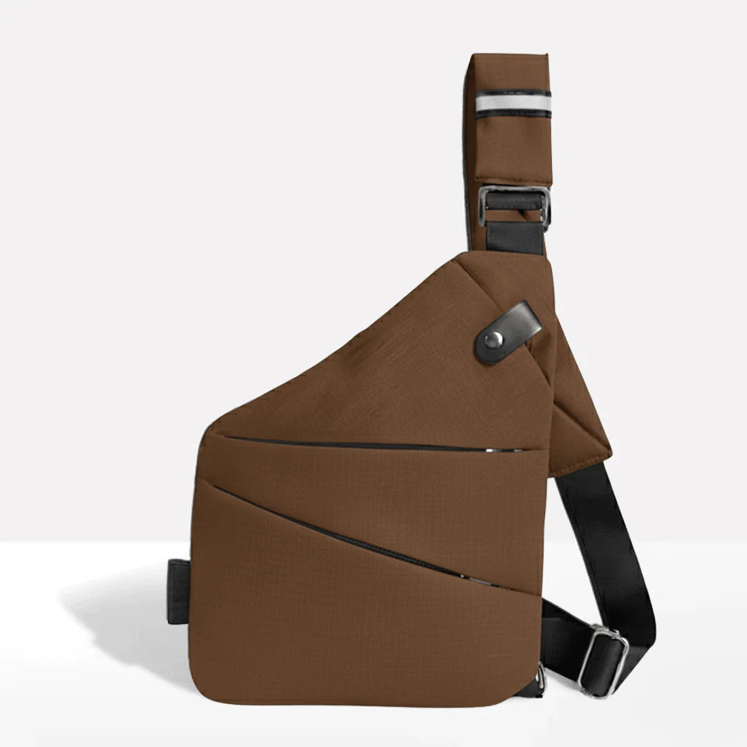 Crossbody Bag RFID-Blocking Cut-Resistant Strap Water-Repellent Fabric